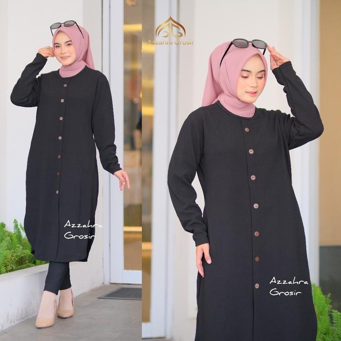 JaMinkwalitasnya- Sabela Tunik - Long Tunik Wanita Milano Kasual / R.3 - 189-5312 Atasan Muslim Kaos