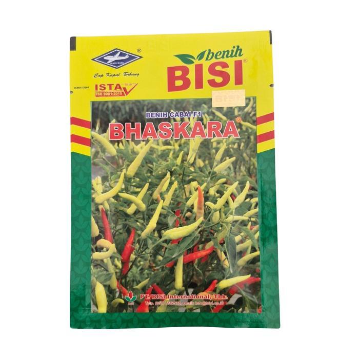 Thejaguar1 Bhaskara F1 10Gr - Benih Bibit Cabe Rawit Hibrida Original Bisi Cap Kapal Terbang