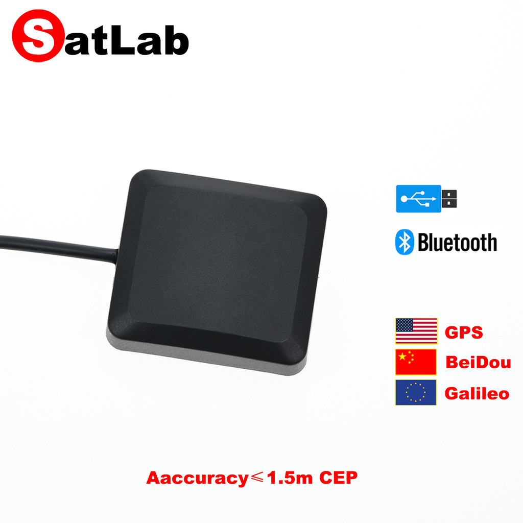 Windows Android Bluetooth GPS GNSS Receiver M10 USB NMEA Antenna GPS Galileo BeiDou QZSS SBAS SW