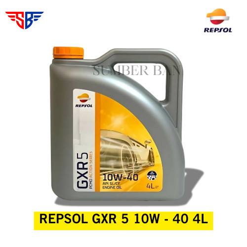 Oli Mesin Mobil Bensin Diesel Repsol GXR 5 10W-40 SL CF 4Liter 4L 4000ML ORIGINAL