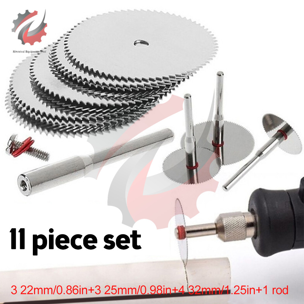Saw Blade Stainless Steel Mini Saw Blade with Mandrel Wood Metal Cutting Tool Disc Circular Saw Wood