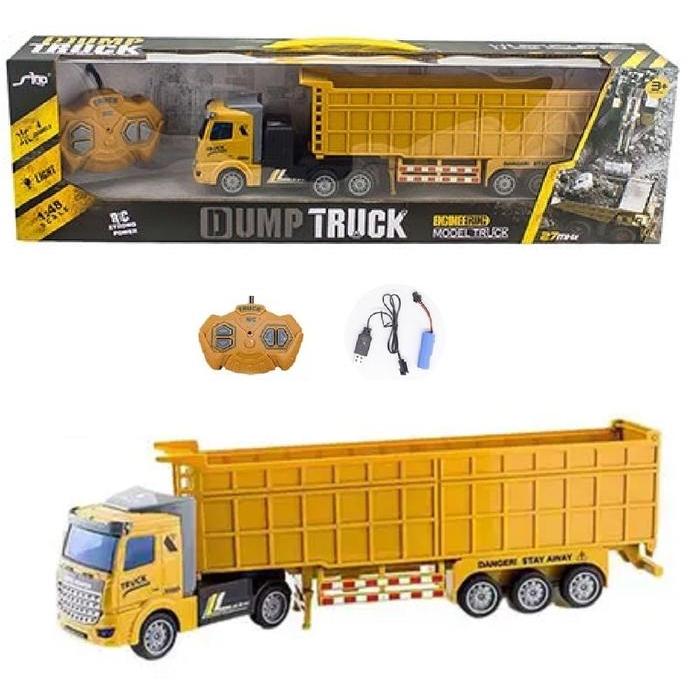 Hotkidz _ Mainan Anak Mobil Remote Control Truk Pasir Besar Skala 1:16 Baterai Perempuan Toys Rc