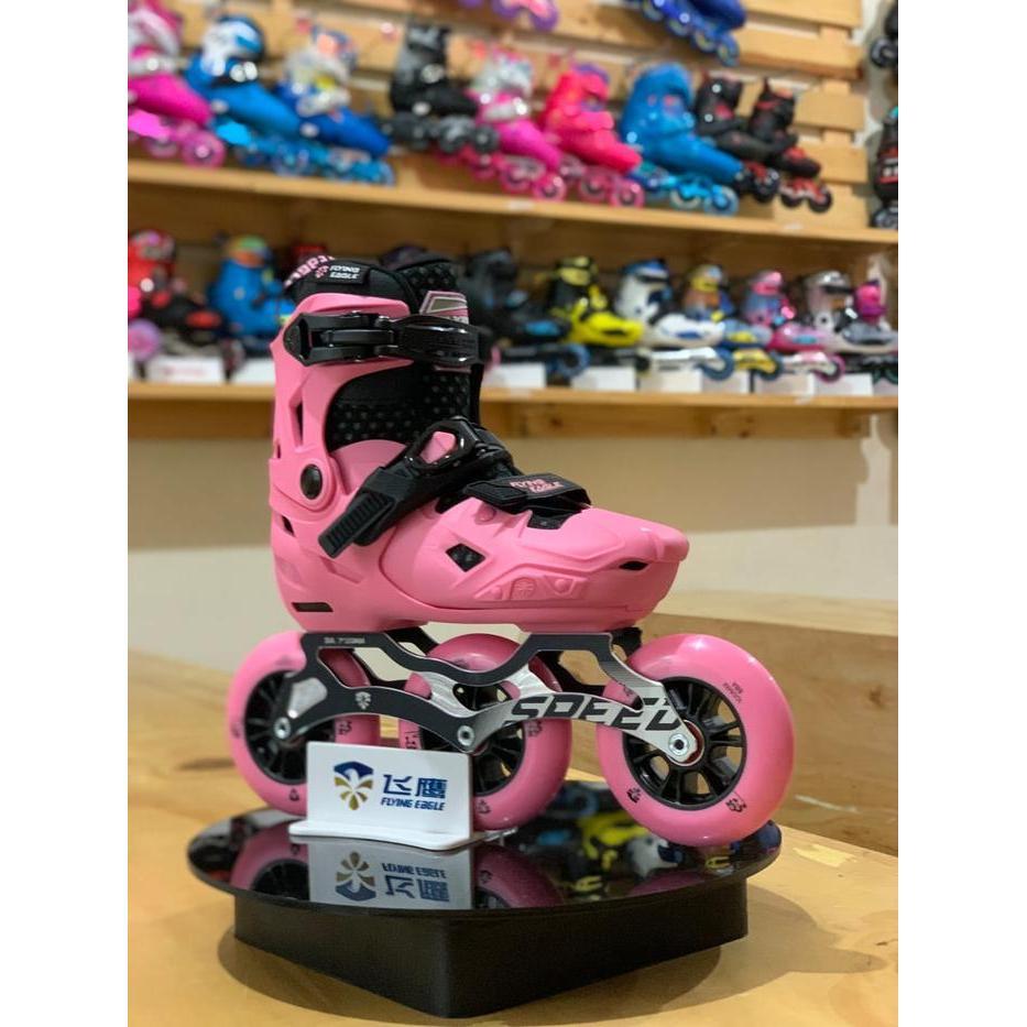 Sepatu Roda Inline Skate Anak Flying Eagle S7 Speed Pink