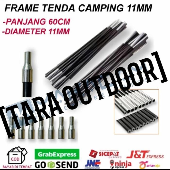 frame fiber 11 mm frame tenda camping outdoor