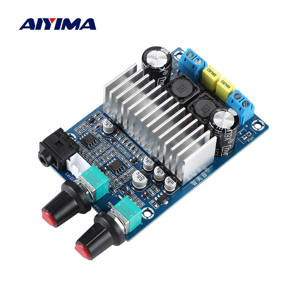 Aiyima Tpa3116 100W Subwoofer Amplifier Board Home Theater Amp Tpa3116D2 Audio Power Amplifiers Bass