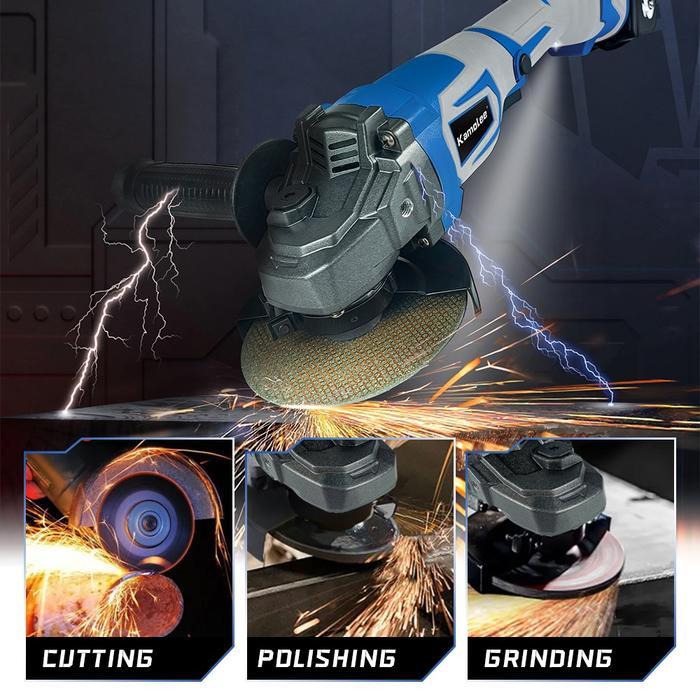 Populer Kamolee Mesin Gerinda Elektrik 4 Inci Dga404 18000Rpm Brushless Motor Cordless Angle Grinder