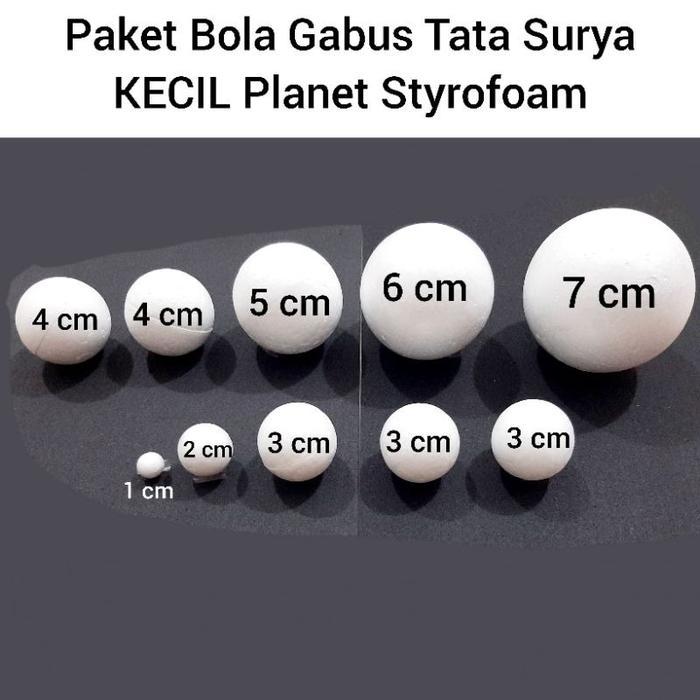 Paket Bola Gabus Tata Surya Planet Styrofoam