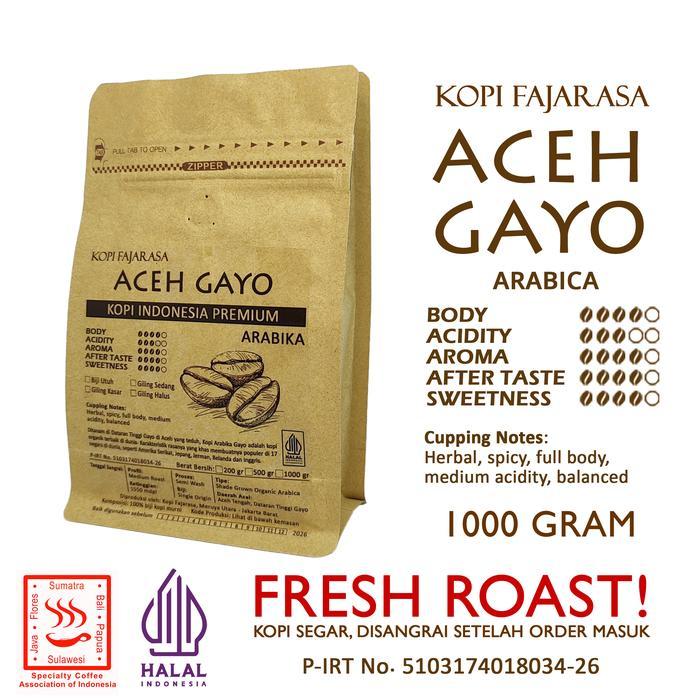 Kopi Fajarasa Aceh Gayo Biji Kopi Arabica 1 Kg