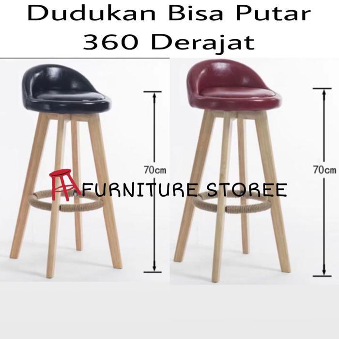 Kursi Cafe Kursi Bar Kursi Minibar Kursi Kayu Dudukan Kulit