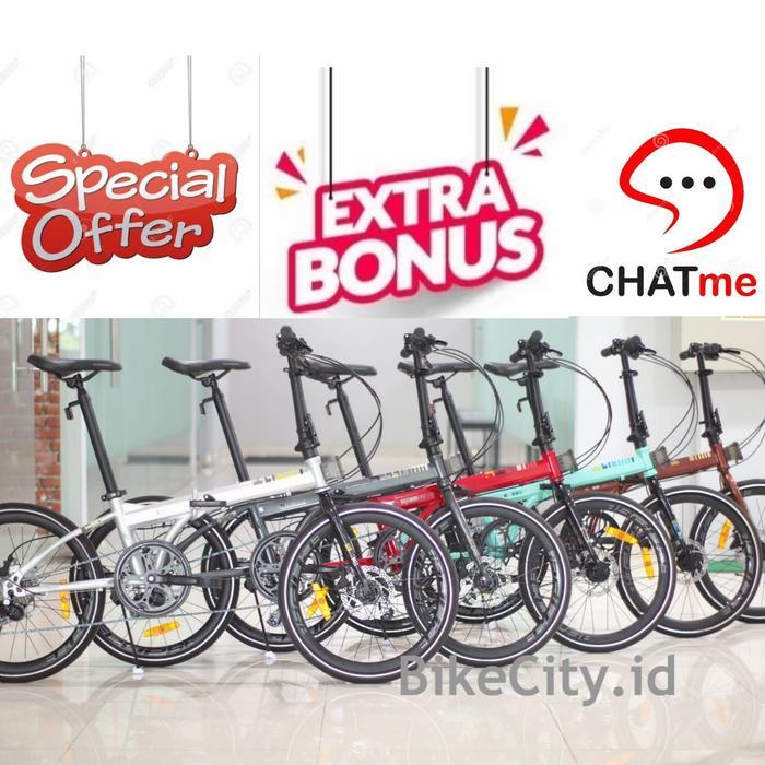 Ready Sepeda Lipat Element Foldx 8 Speed 20 Inch 451 2022 New