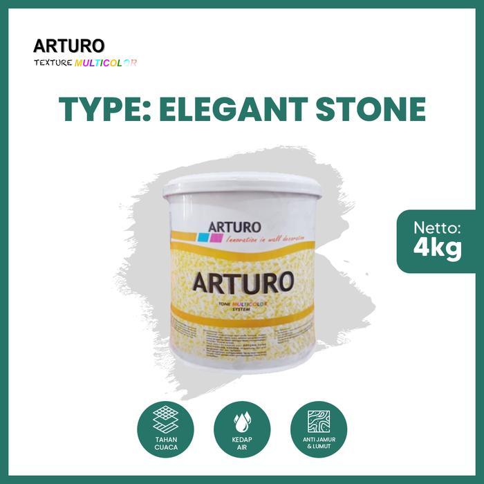 PROMO ARTURO CAT TEXTURE TYPE ARTURO ELEGANT STONE 4KG (GLN) CAT DINDING PREMIUM DENGAN EFEK TEKSTUR