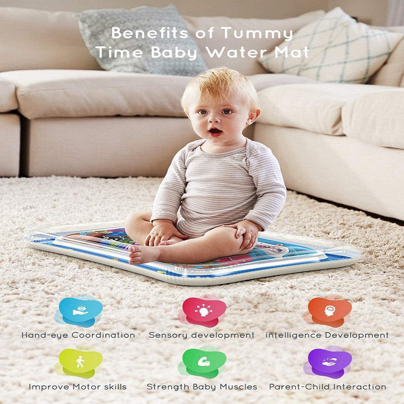 Baby Water Play Mat Inflatable Cushion Infant Tummy Time Playmat Toddler For Baby Early Education Fu