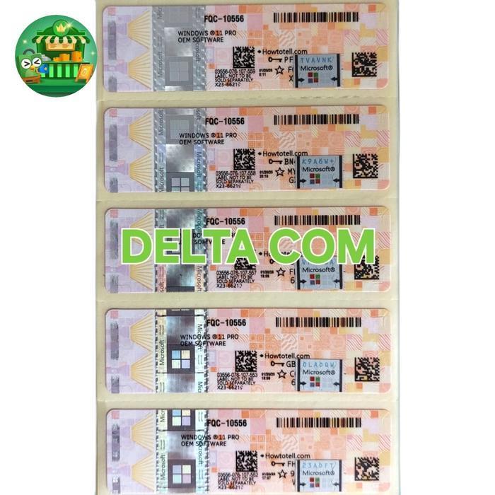 COA WINDOWS 11 PRO ORI LIFETIME (STICKER ONLY )