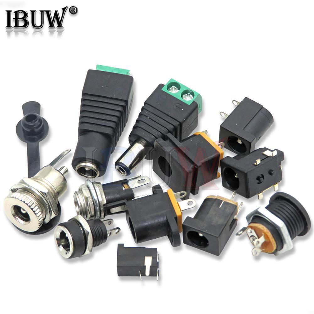 5/10PCS DC005 DC099 DC012 DC022 Male Female DC Power plug 5.5 x 2.1MM 5.5*2.5MM Jack Adapter Connect