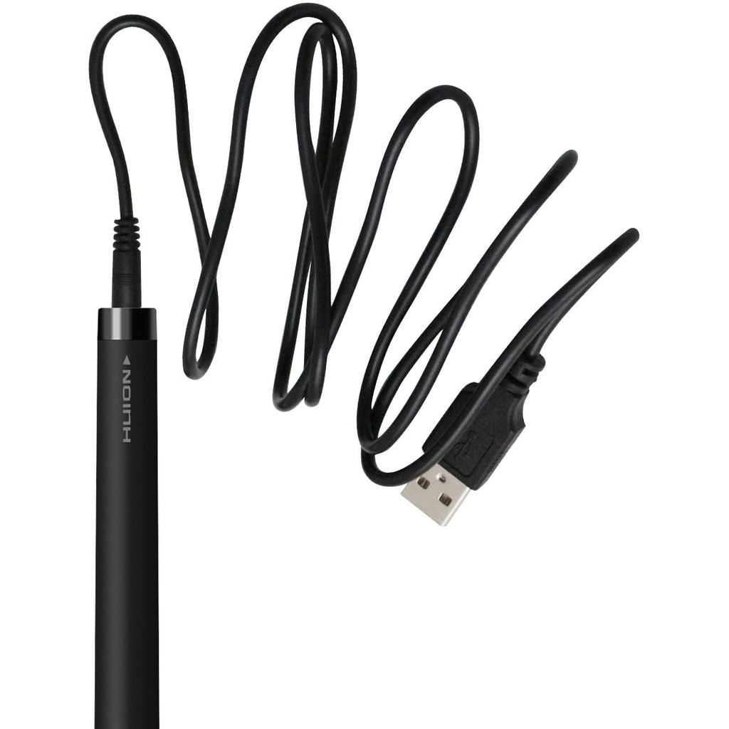usb to DC 2.0*0.5mm Charging Cable for Huion Graphics Drawing Tablet Rechargeable Pen P80-3.28 Feet 