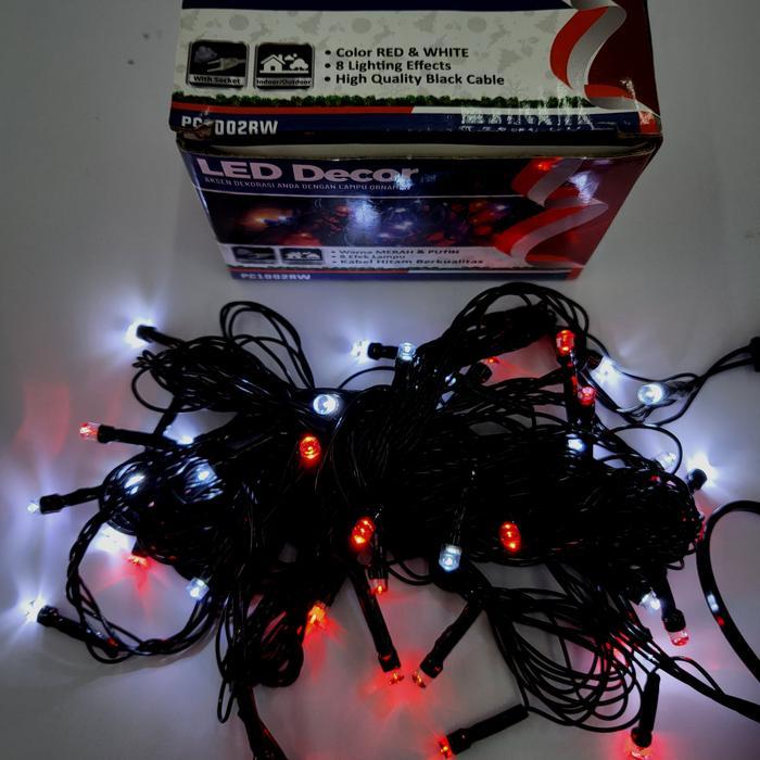 Tumblr / Lampu Hias Natal / Lampu Led Decor Merah Putih