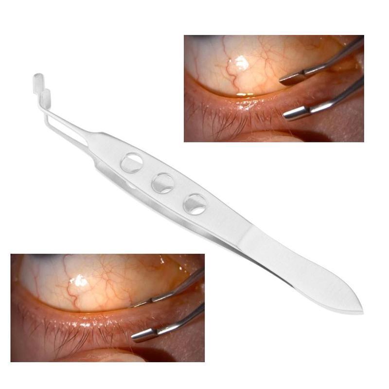 Ophthalmic Tweezers Clamp Metal Palpebral Gland Massage Meibomian Flap Eyelid Forceps Clip Eye Appar