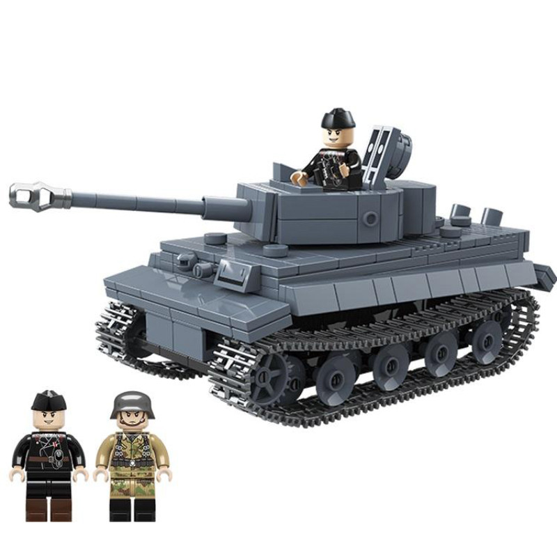 Hot Sale Military Tanks US Army WW2 War Weapon Soldier Figure Model Building Block Brick Game Kid