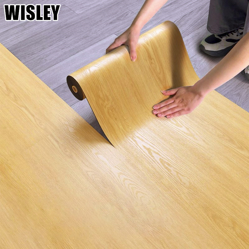 Peel and Stick Vinyl Flooring Roll Self Adhesive Vinyl Floor Tiles Wood Plank Flooring Waterproof