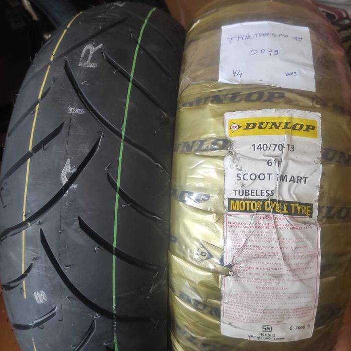 Ban Dunlop Scoot Smart 140/70-13 untuk PCX NMAX Ring 13 Ban Lebar