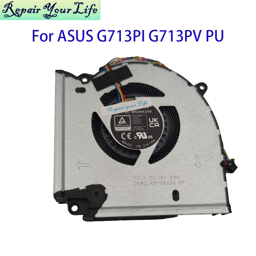 Notebook CPU GPU Cooling Fan For ASUS ROG Strix SCAR 17 G713PI G713PU G713PV 2023 13NR0C50P02011