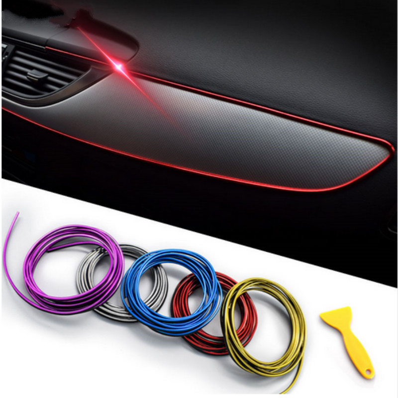 5M Car Styling Interior Accessories Strip Sticker For audi a4 a5 a6 b5 b6 b7 q3 q5 q7 rs quattro s