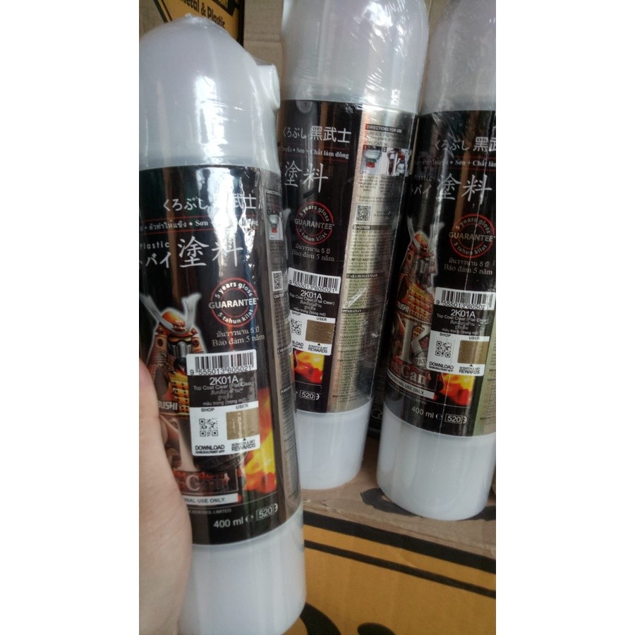 cat semprot pilok pilo samurai clear 2k01A top coat clear samurai flat clear samurai clear doff