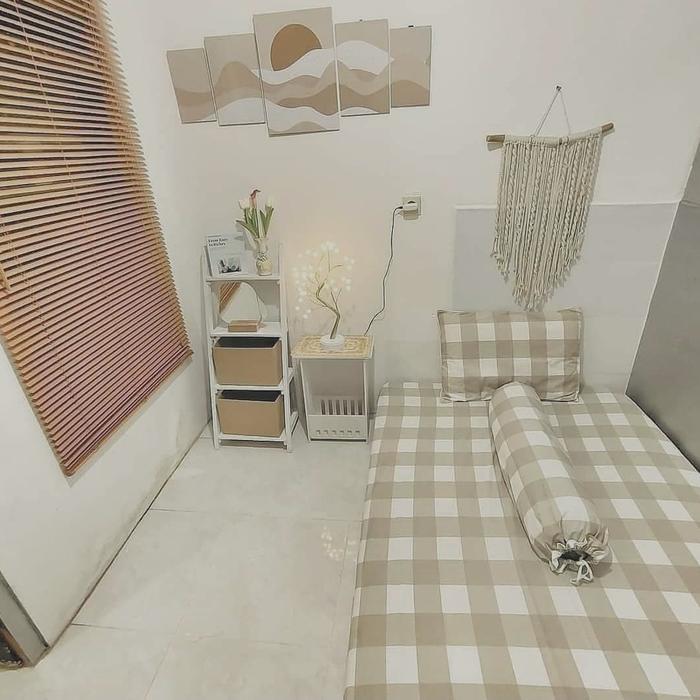 IFY (IMPORT) SPREI EMILY KHAKI COKLAT ESTETIK SINGLE KING QUEEN 100X200 160X200 TERMURAH TERLARIS