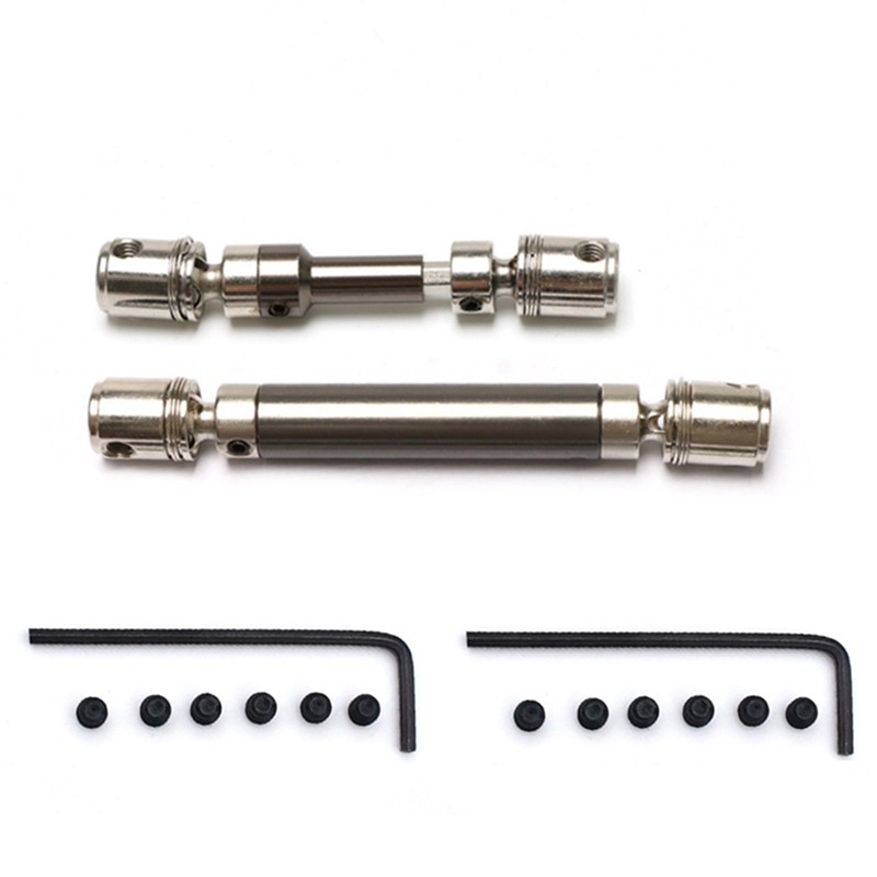 2Pcs Metal Front & Rear CVD Drive Shaft For Feiyue FY03 FY-03 FY-01/02/07 Q39 1/12 RC Car Upgrade Pa