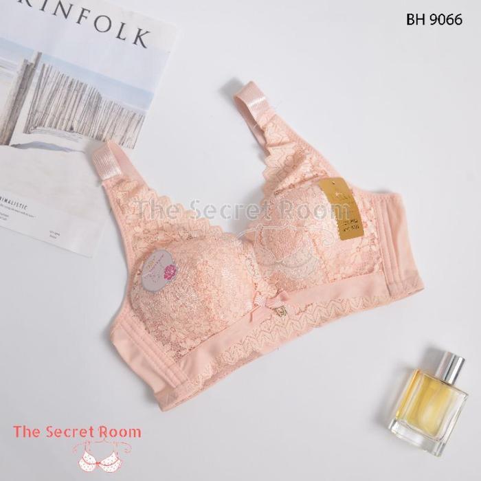 havr- Syakilasunderwear Tally Bra Bh 9066 Tanpa Kawat Busa Sedang Cup B-C Renda Cantik