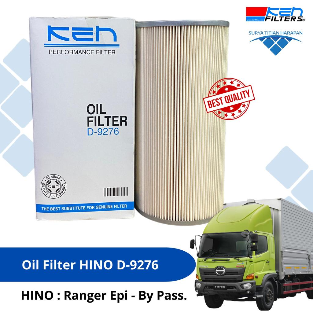 Ken Filter - Oil Filter Hino / Filter Oli Hino D-9276