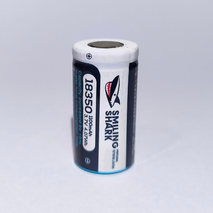 j2l6- Baterai Lithium 18350 Baterai Smiling Shark 18350 Smilingshark Rechargeable