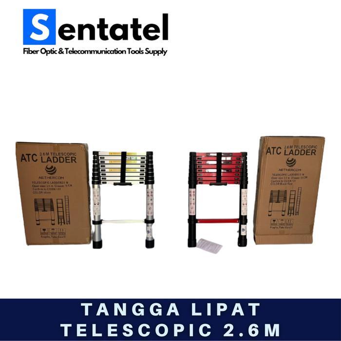 Terbatas Tangga Single Teleskopik Alumunium 2.6M / Tangga Tangan 2.6 Meter Terlaris