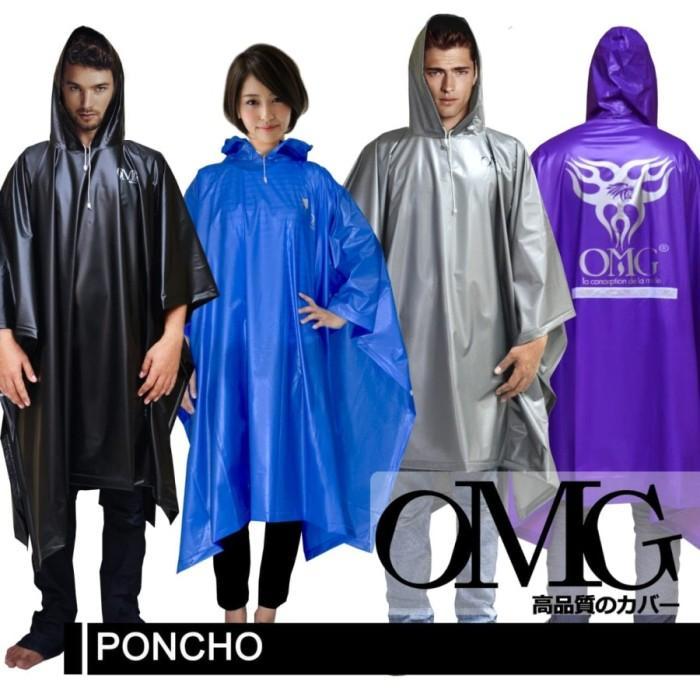 Jas Hujan Omg Ponco Poncho Kelelawar Jaket Anti Air Jas Ujan Plastik