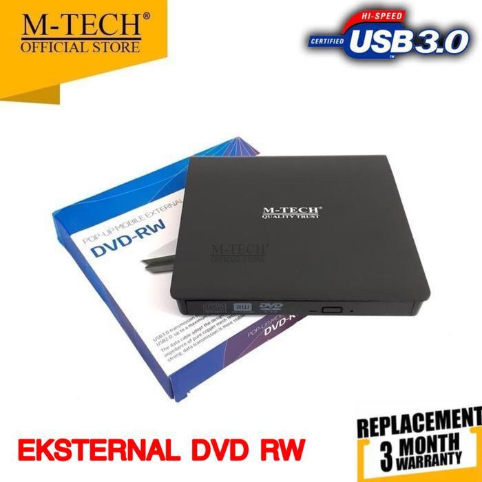 DVD RW External M-Tech Ultra slim USB 3.0 Optical Drive Mtech Dvd RW