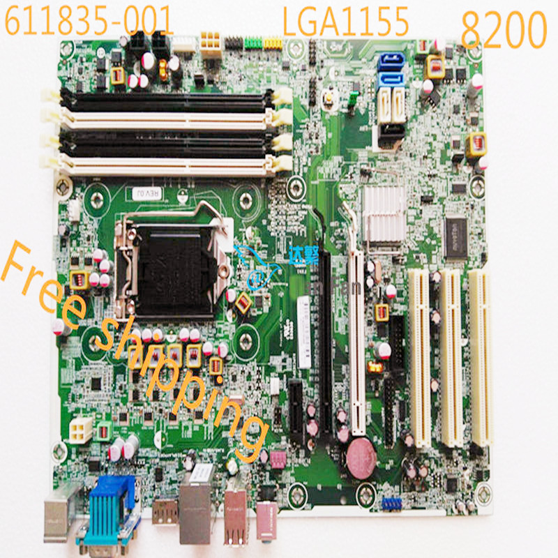 For HP Compaq 8200 Elite Motherboard 611835-001 611796-003 611797-000 LGA1155 Mainboard 100%Tested F