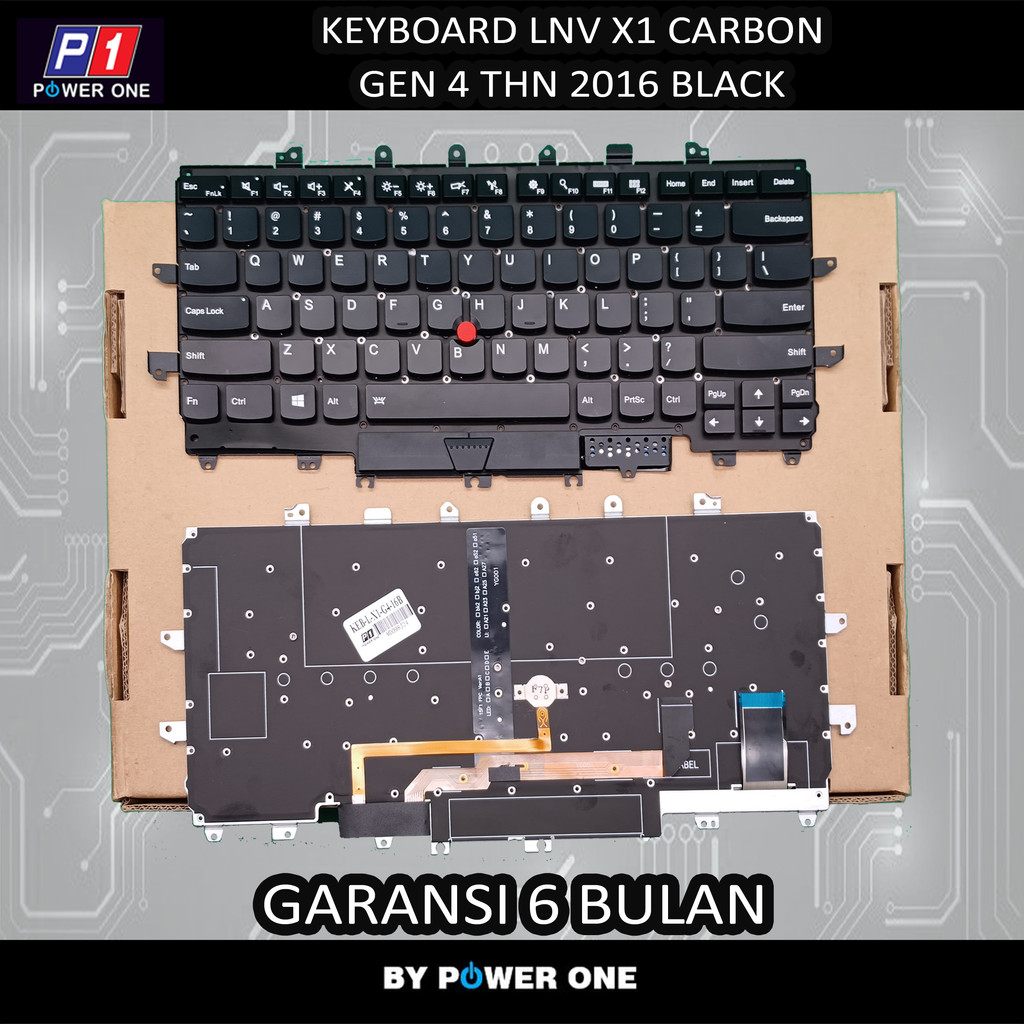 Keyboard Lenovo X1 Carbon Gen 4 Thn 2016 Black