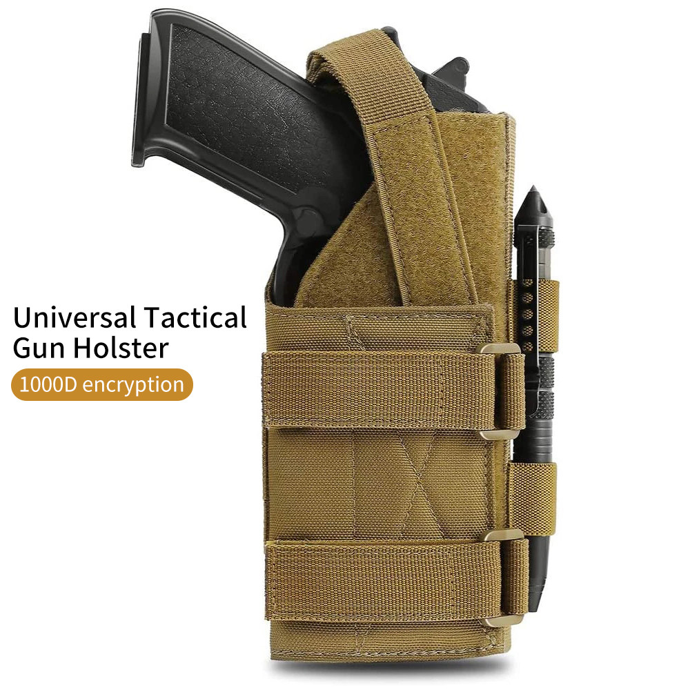 Universal Tactical Gun Holster Modular Belt Pistol Pouch For Right Hand G17 18 19 26 34 Military