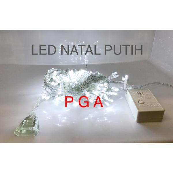 LAMPU NATAL LED / LAMPU HIAS LED / LAMPU DEKORASI LED PUTIH / 100 LED