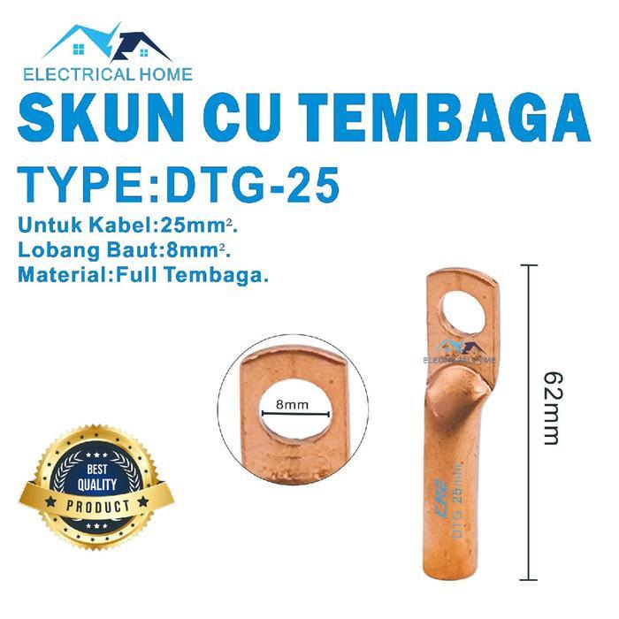 Skun Copper/ Skun Kabel CU DTG-25mm FULL TEMBAGA