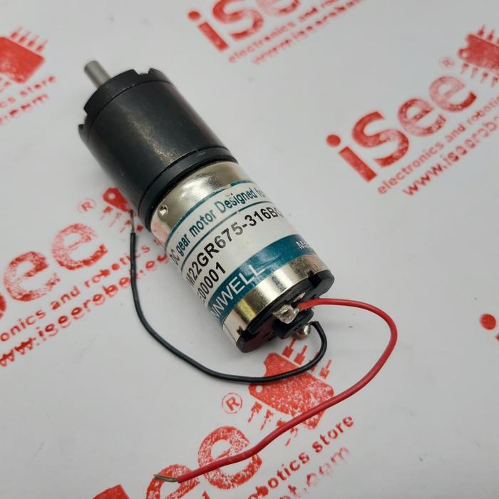 Motor DC Gear Motor SYNNWELL 6V 25Rpm shaft 4mm Made In Taiwan