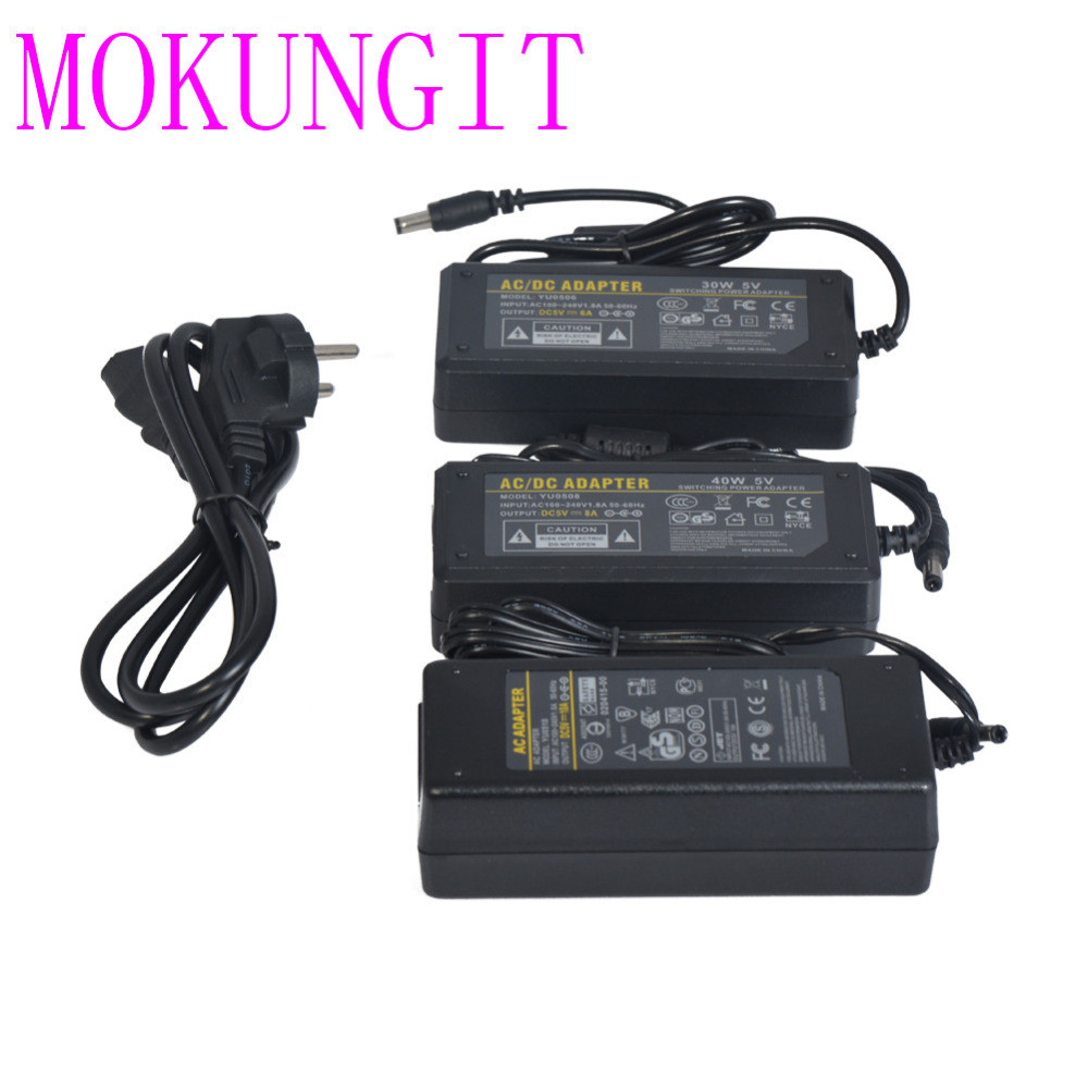 Ac/Ad Adapter Yu0510 Led Power Supply Adapter Transformer Dc5V 12V 24V 1A 2A 3A 5A 6A 7A 8A 10A For