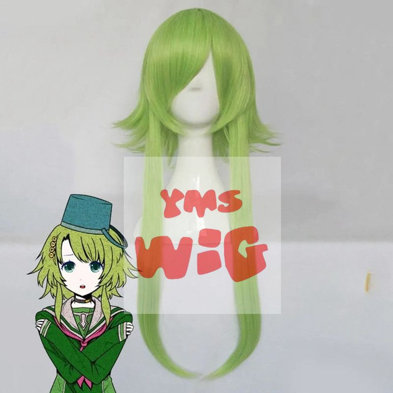 YMS Wig Your Turn To Die Kanna Kizuchi Green Cosplay Wig Halloween Synthetic Hair Heat