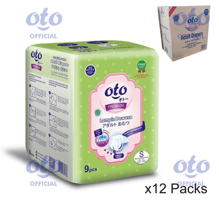 OTO Diapers Premium Adult Popok Dewasa ukuran S isi 9 pcs x 12
