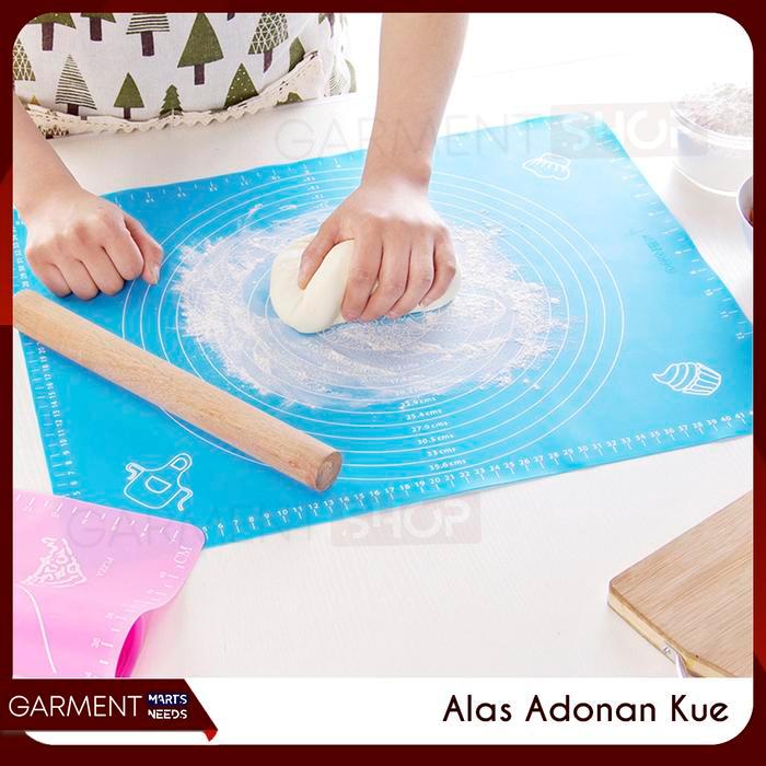 Alas Adonan Kue Silicone Baking Pastry Silikon Mat Anti Lengket Besar Kecil Bagus Premium