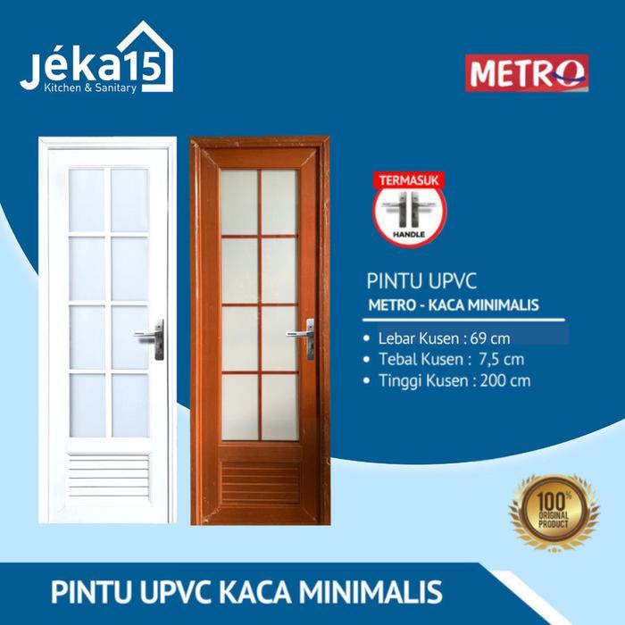PINTU KAMAR UPVC KACA MINIMALIS KOMPLIT HIGH QUALITY