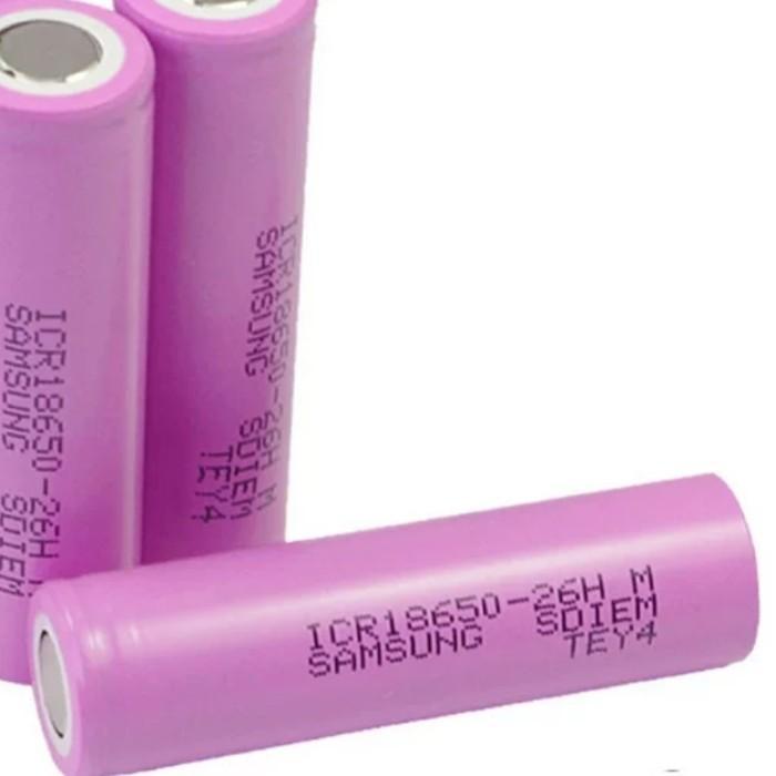 a14c- Samsung 2600Mah 26F Daya Asli Baterai Lithium Sdi Battery Icr 18650 Drone Pengisi