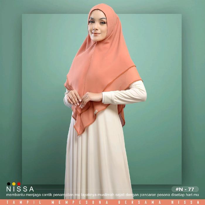 Khimar Syari L Ceruti Babydoll Premium 2 Layer Soft-Pad Antem Bergo Daily Hijab Instan Cantik