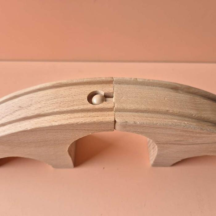 JEMBATAN TRACK REL KERETA KAYU TANJAKAN TURUNAN SEDERHANA POLOS AKSESORIS MAINAN KERETA API