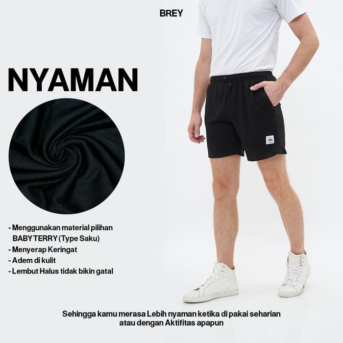 rg39- Brey Boxer Celana Pendek Pria Wanita Dalam Cd Dewasa Unisex Katun Baby Terry Kolor